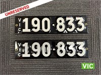 Heritage Number Plates 190-833