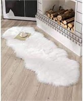 Fuzzy Faux Fur rug white