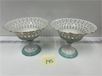 Haviland Limoges Porcelain Compotes H & C