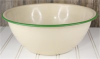 Green-Trimmed Enamel Bowl