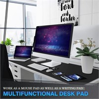 K KNODEL Leather Desk Mat, Large Office Desk Pad,