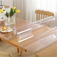 Clear Table Protector, 25 x 74 Inch Clear Table