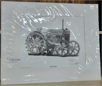MATTED PICTURE 1919 CASE TRACTOR