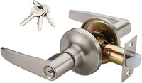 MANREN Lever Keyed Entry Door Lever Handle Lock,