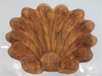 Exotic wood Shell Bowl 14" x 12"