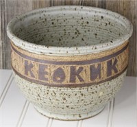 Keokuk, IA Large Stoneware Bowl