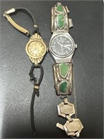 Waltham Wrist Watch & Seiko SW Turquoise &