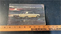 VINTAGE FORD GALAXIE OWNERS MANUAL 1962