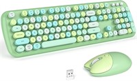$40  Green Wireless Keyboard Mouse Combo - 104 Key