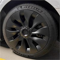ULN-Matte Black Tesla Wheel Cover Set