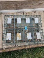 8 hole rabbit transport/show cage