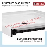 Delta 500 60in.Lx32inW Alcove Shower Pan Base
