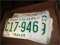 LOT OF LICENSE PLATES 1980'S AND UP