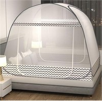 Gray Folding Mosquito Net Tent Canopy Curtains