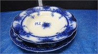 FLO BLUE BOWL & PLATE AS IS