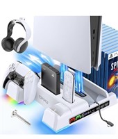 PS5 / PS5 Slim Stand and Cooling Station with R