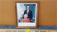 George & Barbara Bush Signed Picture