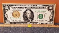 $100 Bill Wall Clock