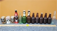 Vintage Beer Bottles, Cans