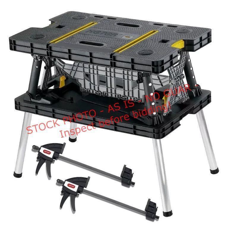 Keter Folding Work Table Tool Storage Workbench