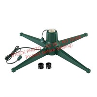 Evergreen green metal rotating tree stand