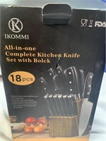IKOMMI 18pc kitchen knife set