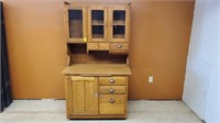 Antique Wooden Hoosier Cabinet
