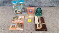 Antique Items: Harmonica, Schwinn Catalog, Etc.