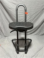 Alera SS Series Sit/Stand Adjustable Stool Black/B