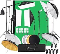 $119  Softbox Lighting Kit with Backdrop