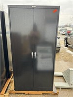 72x36x18 2 door 5 shelf metal file storage cabinet