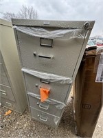 52x18x25 4 Door File Cabinet, Dented on top