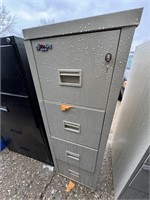 52x18x25 FireKing Turtle 4-Door File Cabinet