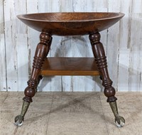 Antique Knitting Table Ball & Talon Claw Feet