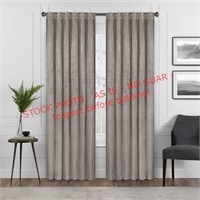 ECLIPSE Harper Velvet Curtain Panel 50x84in