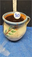 EARLY HANDPAINTED POTTERY PC