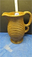 ROPE POTTERY WATER PITCHER