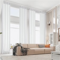 MAIHER 2 Story Curtains 216 Inches Long for Living