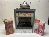 Vintage Excel popcorn machine and accesories