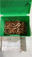 Partial box of PPU 223 rifle bullets
