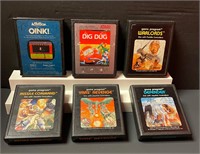 Lot of 6 Vintage Atari Games