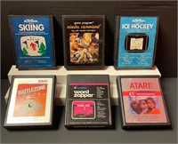 Lot of 6 Vintage Atari Games