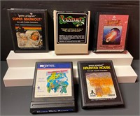 Lot of 5 Vintage Atari Games