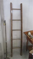 PRIMITIVE 5 RUNG WOOD LADDER