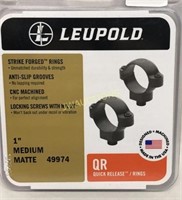 Leupold Quick Release Rings 1 In Low Medium