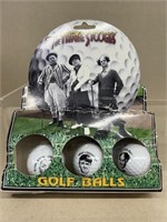 The Three Stooges golf balls