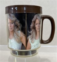 1977  Farrah Fawcett coffee mug vintage