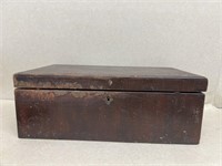 Wooden box with handle