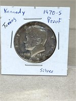1970 S silver Kennedy proof half dollar