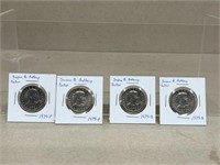 (4) Susan B Anthony dollars Coins